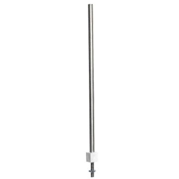 Sommerfeldt H-profile-mast of newsilver, without 130 mm ↑ - 5x - H0 / 1:87 (318)