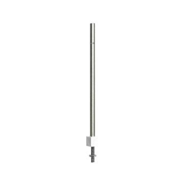 Sommerfeldt H-profile mast without bracket, newsilver 98 mm - 5x - H0 / 1:87 (300)