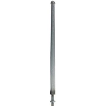 Sommerfeldt Mast without bracket , 100 mm high, alu. - 1x - H0 / 1:87 (191-1)
