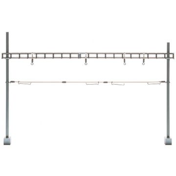 Sommerfeldt Cross span bridge, completely with masts, kit - H0 / 1:87 (387)
