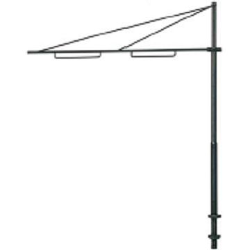 Sommerfeldt Mast for tramway with twin brackets - 1x - H0 / 1:87 (109-1)