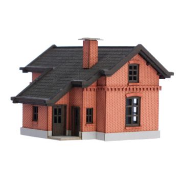 Unique Laser-Cut Building Kit - Rail Guard House 1# - L: 55mm x B: 45mm x H: 37mm - N / 1:160 (02-02-003)