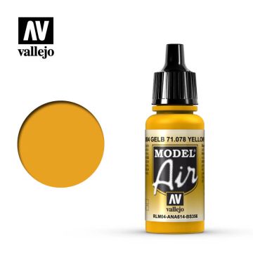 Vallejo Model Air - Gold Yellow - 17 ml (71.078)