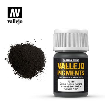 Vallejo Pigments - Eisenoxidschwarz - 30 ml (73.115)