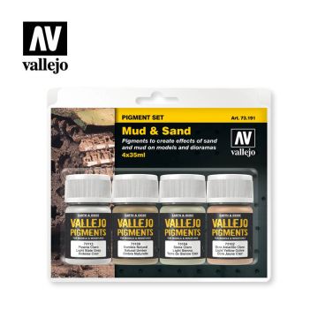 Vallejo Pigments Sets - Mud & Sand (4) - 35 ml. (73.191)