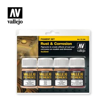 Vallejo Pigments Sets - Rust & Corrosion (4) - 35 ml. (73.194)