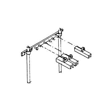 Weinert Modellbau Rollenhalter, Einzelhauben - H0 / 1:87 (7214)